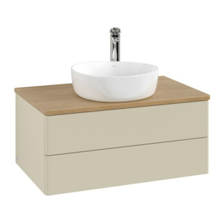 V&B Meuble sous lavabo sans structure de façade Antao 80x36x50cm, HL, WBP hon. Oa, si Gr m Lac