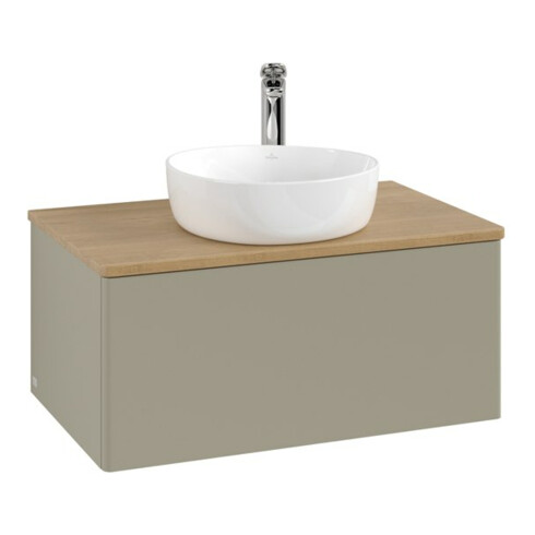 V&B Meuble sous-lavabo sans structure de façade Antao 80x36x50cm, HL, WBP hon. Oa, st Gr m Lac