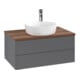 V&B Meuble sous lavabo sans structure de façade Antao 80x36x50cm, HL, WBP w wa, Anthrac. m Lac-1