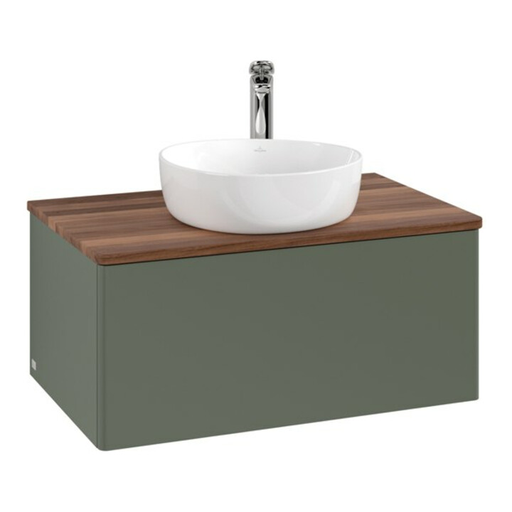 V&B Meuble sous lavabo sans structure de façade Antao 80x36x50cm, HL, WBP w wa, lea gre. m Lac