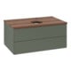 V&B Meuble sous-lavabo sans structure de façade Antao 80x36x50cm, HL, WBP w wa, lea gre. m Lac-1