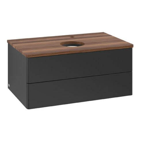 V&B Meuble sous lavabo sans structure de façade Antao 80x36x50cm, HL, WBP w. wal, bla m Lac