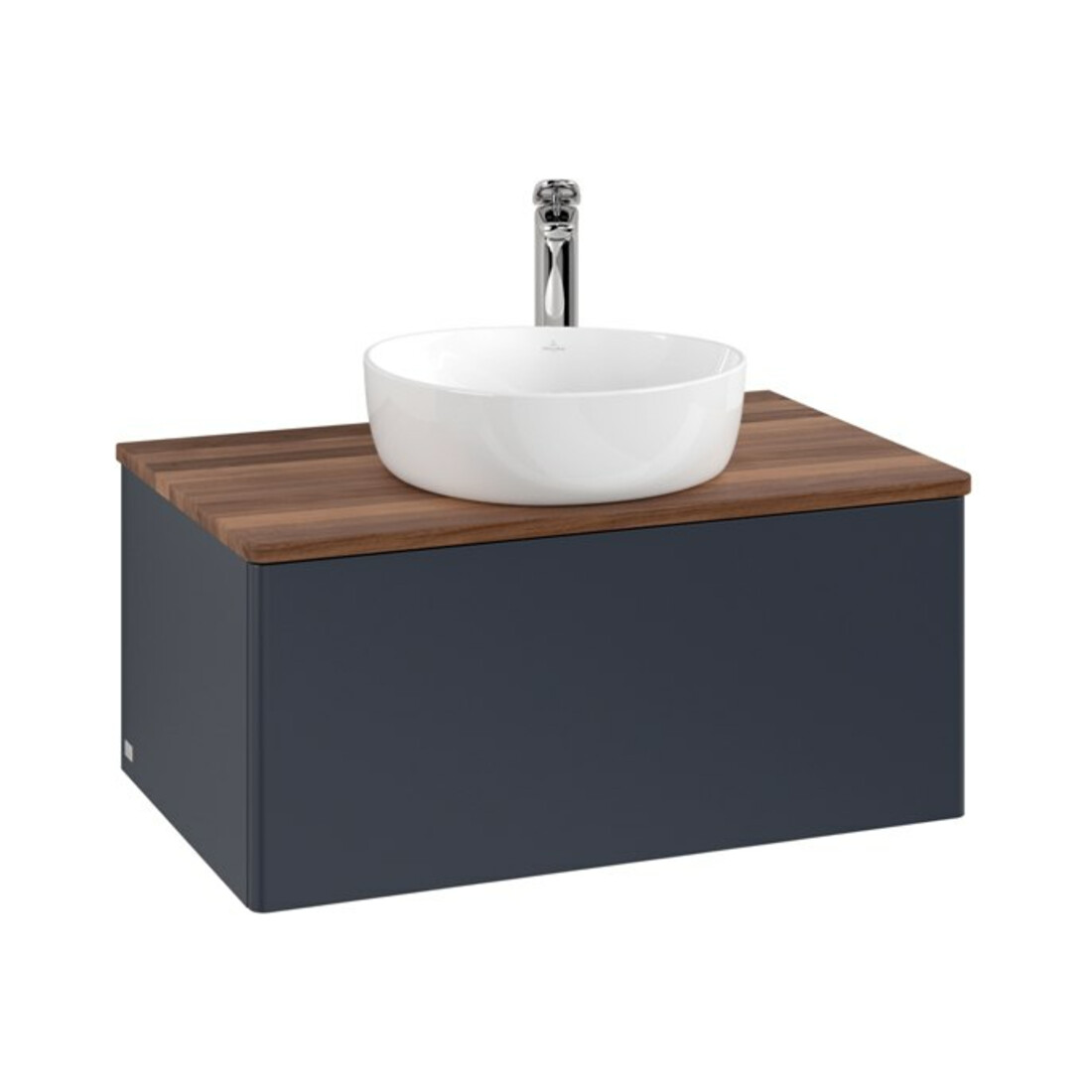 V&B Meuble sous lavabo sans structure de façade Antao 80x36x50cm, HL, WBP w. wal, md bl. m Lac