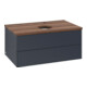 V&B Meuble sous lavabo sans structure de façade Antao 80x36x50cm, HL, WBP w. wal, md bl. m Lac