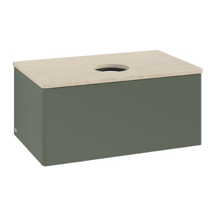 V&B Meuble sous lavabo sans structure de façade Antao 80x36x50cm, WBP botti., lea gre. m Lac