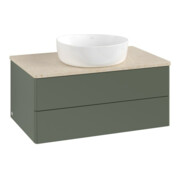 V&B Meuble sous lavabo sans structure de façade Antao 80x36x50cm, WBP botti., lea gre. m Lac