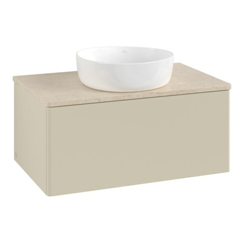 V&B Meuble sous lavabo sans structure de façade Antao 80x36x50cm, WBP botti., si Gr m Lac