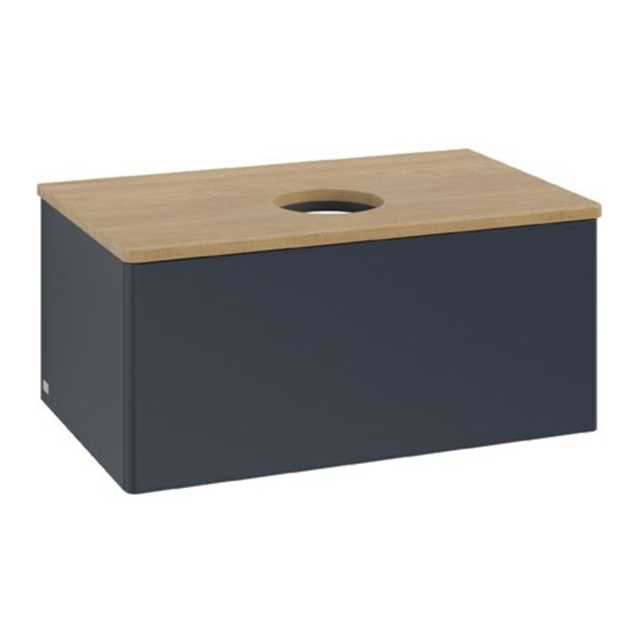 V&B Meuble sous lavabo sans structure de façade Antao 80x36x50cm, WBP hon. Oa, md bl. m Lac
