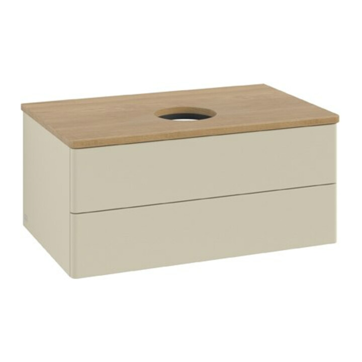 V&B Meuble sous lavabo sans structure de façade Antao 80x36x50cm, WBP hon. Oa, si Gr m Lac
