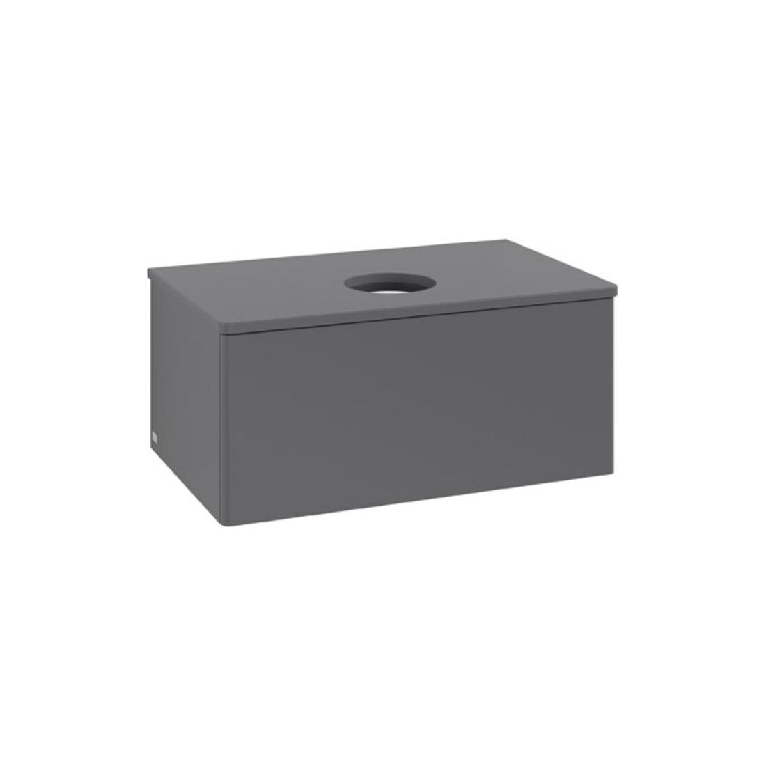 V&B Meuble sous-lavabo sans structure de façade Antao 80x36x50cm, WBP Lac, Anthrac. m Lac
