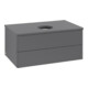V&B Meuble sous-lavabo sans structure de façade Antao 80x36x50cm, WBP Laqué, Anthracite m Laqué-1