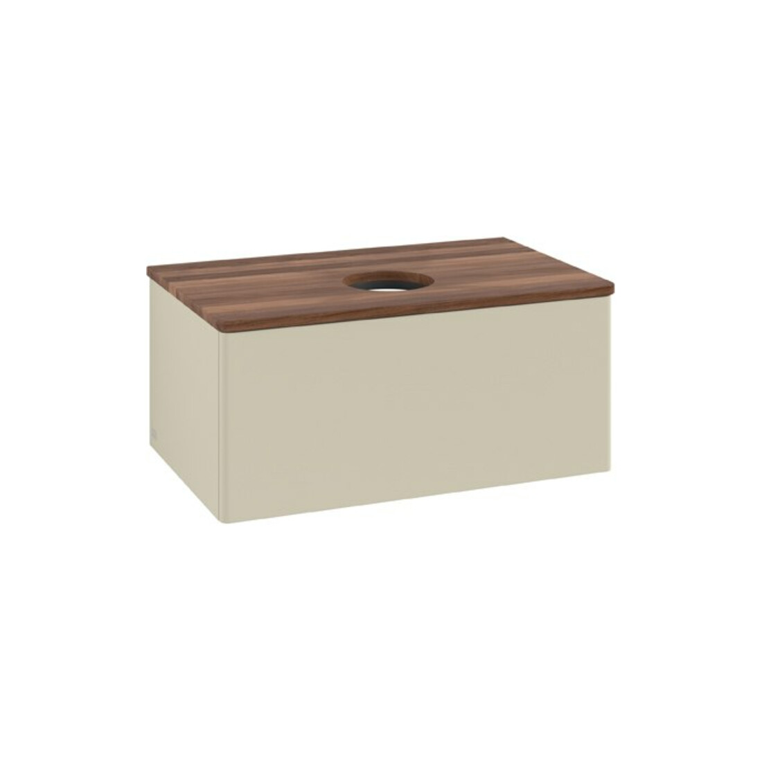 V&B Meuble sous lavabo sans structure de façade Antao 80x36x50cm, WBP w. wal, si Gr m Lac