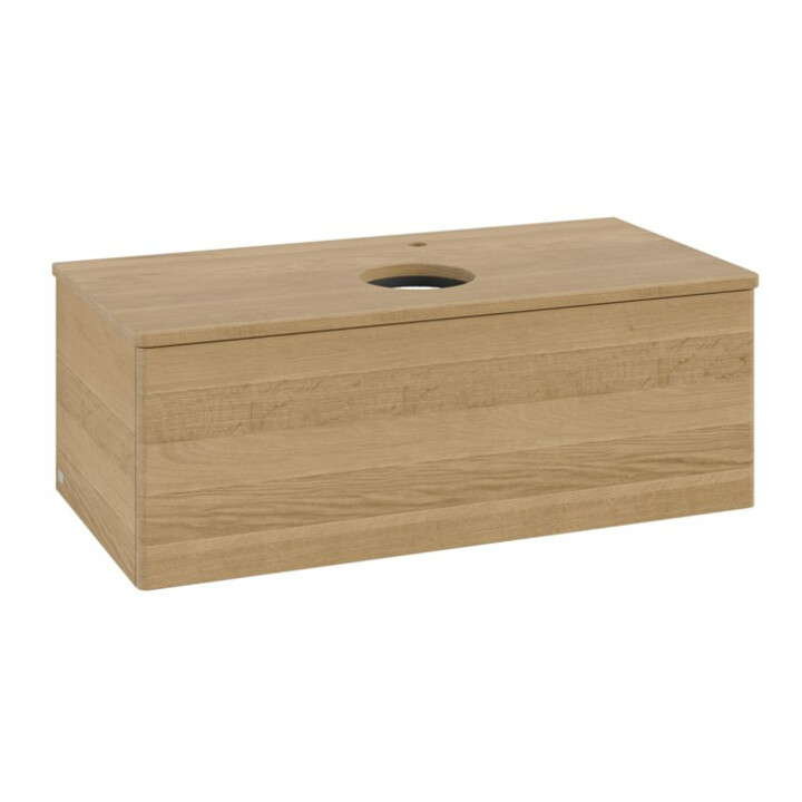V&B Meuble sous lavabo sans structure de façade, avec éclairage Antao 100x36x50cm, H - L - P, WBP hon. Oa, hon. Oa