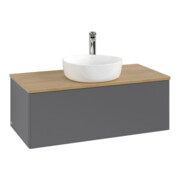 V&B Meuble sous-lavabo sans structure de façade, avec éclairage Antao 100x36x50cm, HL, WBP hon. Oa, A m Lac-3