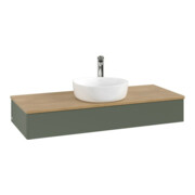 V&B Meuble sous lavabo sans structure de façade, avec éclairage Antao 120x19x50cm, H I P, WBP hon. Oa, le g. m La