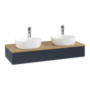 V&B Meuble sous lavabo sans structure de façade, avec éclairage Antao 120x19x50cm, H I P, WBP hon. Oa, md b m Lac