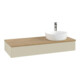 V&B Meuble sous lavabo sans structure de façade, avec éclairage Antao 120x19x50cm, HI, WBP hon. Oa, si G m Lac-1