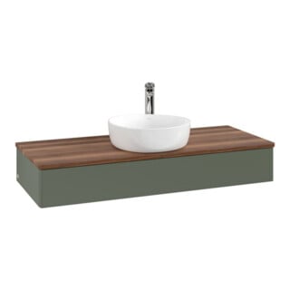 V&B Meuble sous lavabo sans structure de façade, avec éclairage Antao 120x19x50cm, HL, WBP w wa, le gre. m Lac
