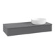 V&B Meuble sous-lavabo sans structure de façade, avec éclairage Antao 120x19x50cm, WBP Laqué, Anthracite m Laqué-1
