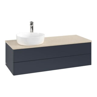 V&B Meuble sous lavabo sans structure de façade, avec éclairage Antao 120x36x50 cm, HL, WBP botti., md b m Lac