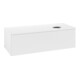 V&B Meuble sous-lavabo sans structure de façade, avec éclairage Antao 120x36x50cm, couleur WBP Lac, blanc avec Lac-3