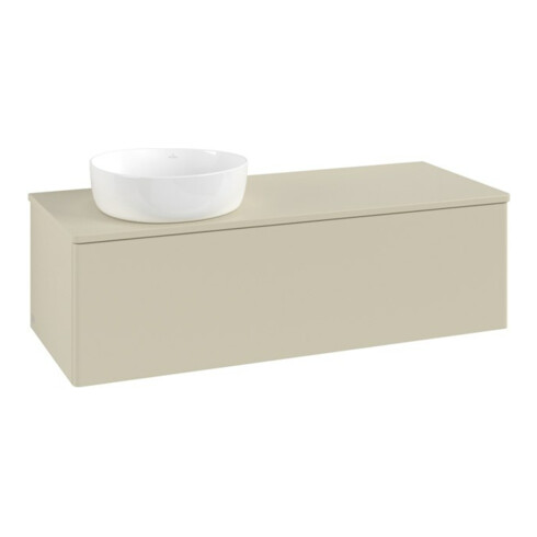 V&B Meuble sous-lavabo sans structure de façade, avec éclairage Antao 120x36x50cm, couleur WBP Lac, si Gr m Lac
