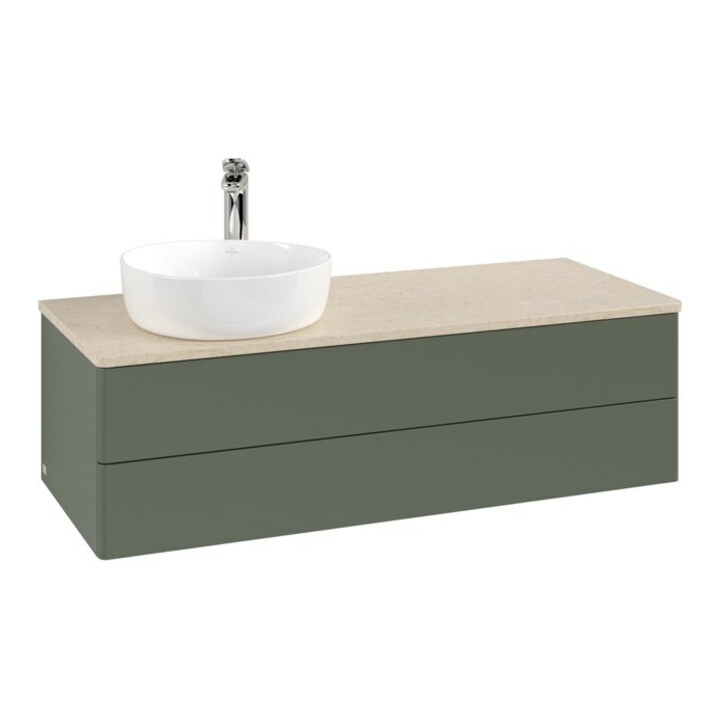 V&B Meuble sous-lavabo sans structure de façade, avec éclairage Antao 120x36x50cm, H I P, WBP botti., le g. m Lac