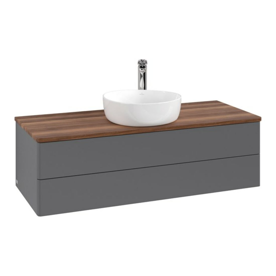 V&B Meuble sous lavabo sans structure de façade, avec éclairage Antao 120x36x50cm, H I P, WBP w wa, A m Lac