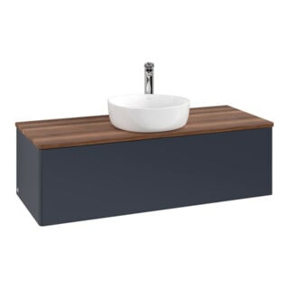 V&B Meuble sous lavabo sans structure de façade, avec éclairage Antao 120x36x50cm, H I P, WBP w wal, md bl. m Lac