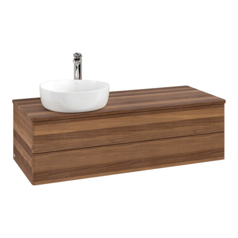 V&B Meuble sous-lavabo sans structure de façade, avec éclairage Antao 120x36x50cm, H I P, WBP w. wal, w. wal