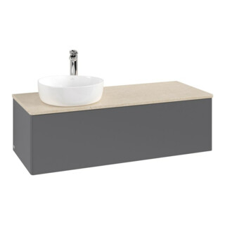 V&B Meuble sous lavabo sans structure de façade, avec éclairage Antao 120x36x50cm, HL, WBP botti., A m Lac
