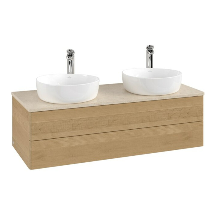 V&B Meuble sous lavabo sans structure de façade, avec éclairage Antao 120x36x50cm, HL, WBP botti., hon. Oa