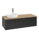 V&B Meuble sous lavabo sans structure de façade, avec éclairage Antao 120x36x50cm, HL, WBP hon. Oa, bleu m Lac-4