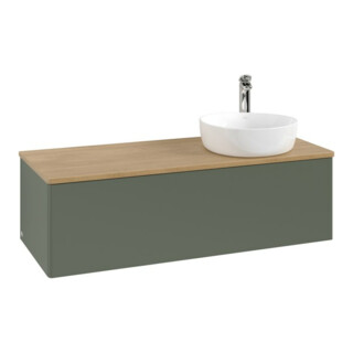V&B Meuble sous lavabo sans structure de façade, avec éclairage Antao 120x36x50cm, HL, WBP hon. Oa, le g. m La