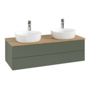 V&B Meuble sous-lavabo sans structure de façade, avec éclairage Antao 120x36x50cm, HL, WBP hon. Oa, le g. m La-4