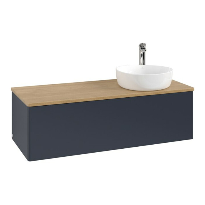 V&B Meuble sous lavabo sans structure de façade, avec éclairage Antao 120x36x50cm, HL, WBP hon. Oa, md b m Lac