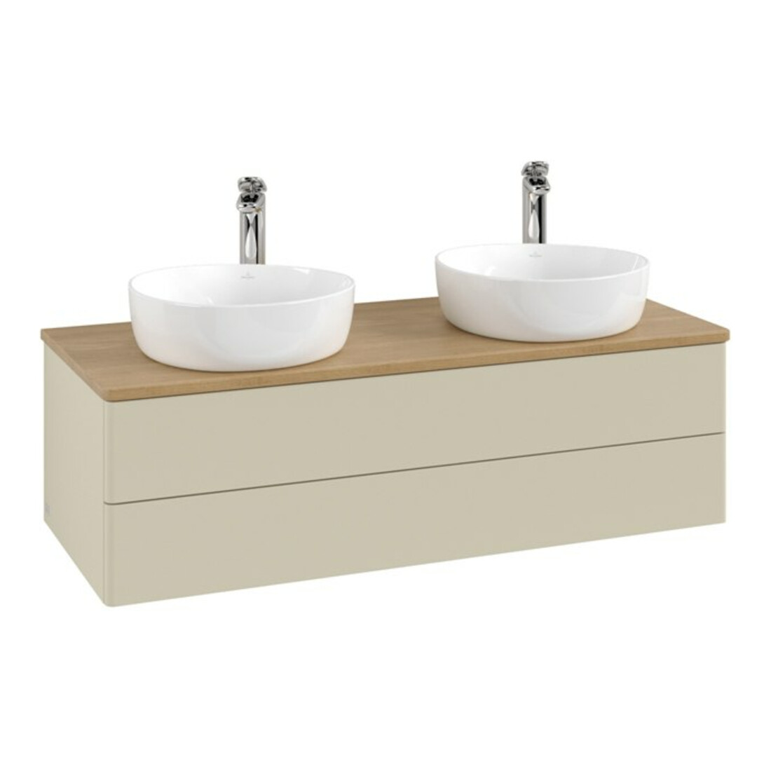 V&B Meuble sous lavabo sans structure de façade, avec éclairage Antao 120x36x50cm, HL, WBP hon. Oa, si G m Lac