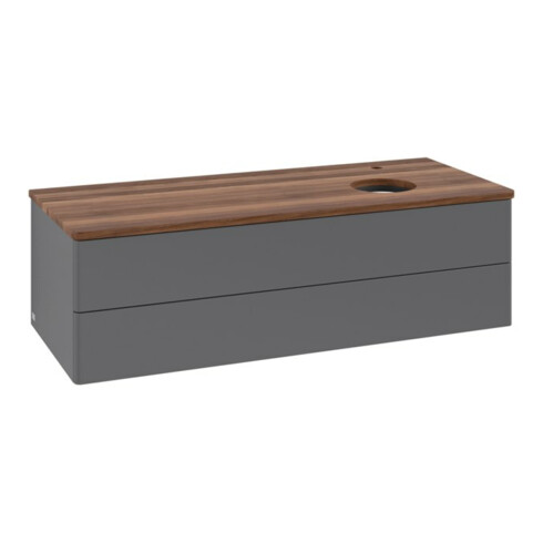 V&B Meuble sous-lavabo sans structure de façade, avec éclairage Antao 120x36x50cm, HL, WBP w wa, A m Lac