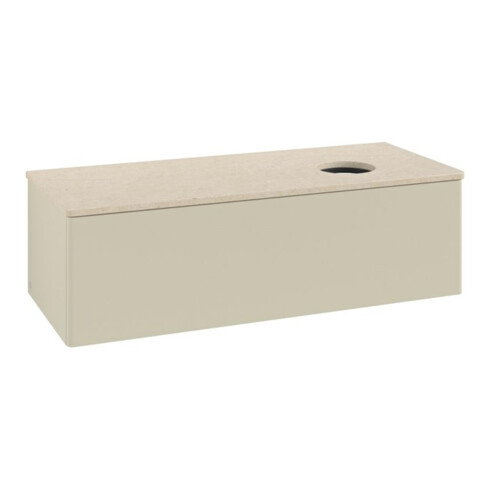 V&B Meuble sous lavabo sans structure de façade, avec éclairage Antao 120x36x50cm, WBP botti., si Gr m Lac