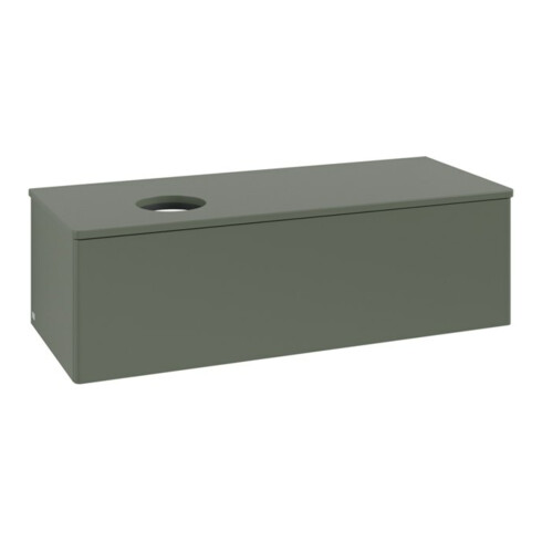 V&B Meuble sous-lavabo sans structure de façade, avec éclairage Antao 120x36x50cm, WBP Lac, lea gre. m Lac