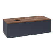 V&B Meuble sous lavabo sans structure de façade, avec éclairage Antao 120x36x50cm, WBP w. wal, md bl. m Lac