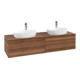V&B Meuble sous-lavabo sans structure de façade, avec éclairage Antao 160x50cm, H I P, couleur WBP w. wal, w. wal-1