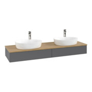 V&B Meuble sous lavabo sans structure de façade, avec éclairage Antao 160x50cm, HL, WBP hon. Oa, A m Lac