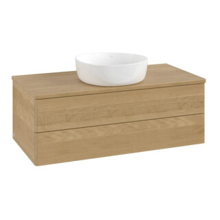 V&B Meuble sous-lavabo sans structure de façade - Éclairage Antao 100x36x50cm, couleur WBP hon. chêne