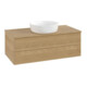 V&B Meuble sous-lavabo sans structure de façade - Éclairage Antao 100x36x50cm, couleur WBP hon. chêne-1