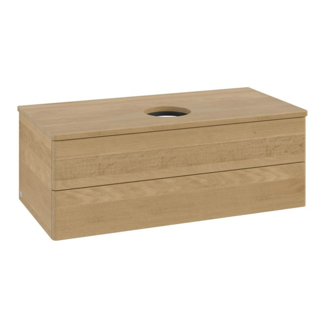 V&B Meuble sous-lavabo sans structure de façade - Éclairage Antao 100x36x50cm, couleur WBP hon. chêne