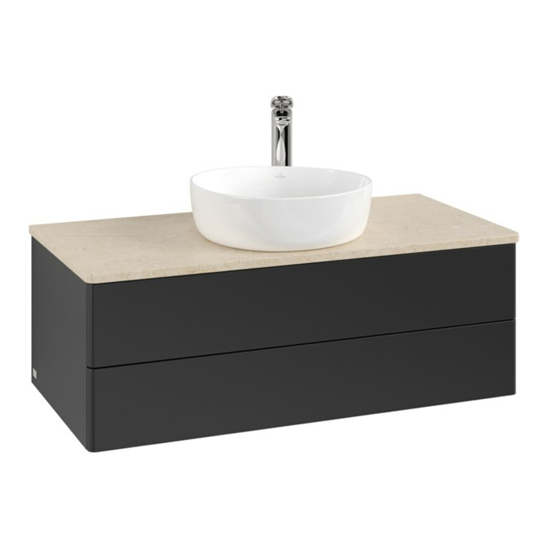 V&B Meuble sous lavabo sans structure de façade - Éclairage Antao 100x36x50cm, HL, WBP botti., bleu m Lac