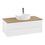 V&B Meuble sous lavabo sans structure de façade - Éclairage Antao 100x36x50cm, HL, WBP hon. Oa, bl. avec Lac