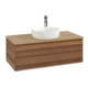 V&B Meuble sous lavabo sans structure de façade - Éclairage Antao 100x36x50cm, HL, WBP hon. Oa, blanc wal