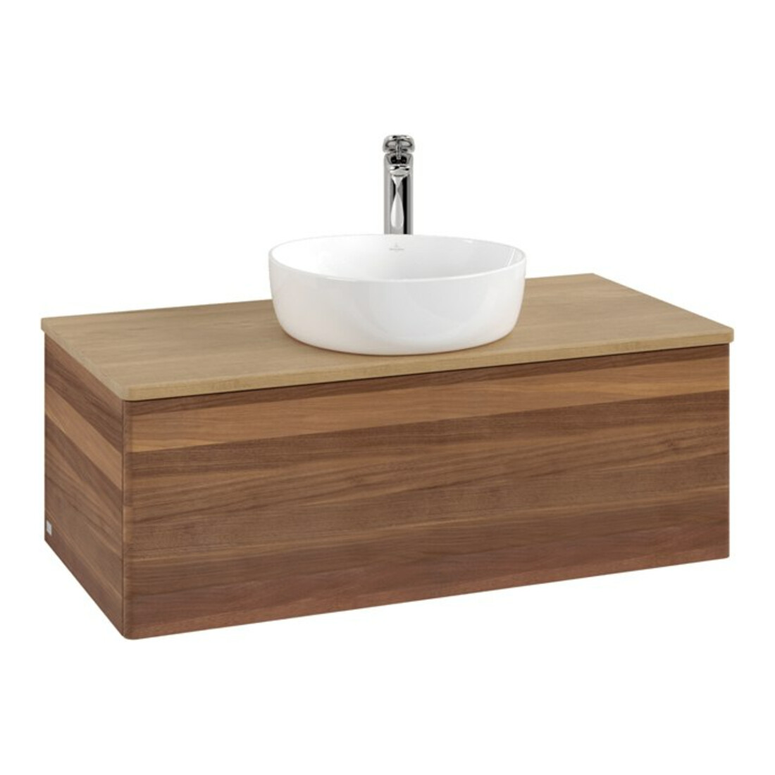 V&B Meuble sous lavabo sans structure de façade, éclairage Antao 100x36x50cm, HL, WBP hon. Oa, w. wal